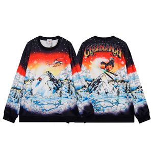 Nouveau pull décontracté unisexe <span class=keywords><strong>Casablanca</strong></span> 26SS en coton à imprimé animal, coupe ample, col rond, manches longues, tendance - Product Image 3