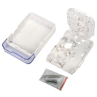 Couvercle anti-poussière intérieur en plastique blanc 1port 2core duplex optique terminal socket OTB fibre optique ATB box Face plate