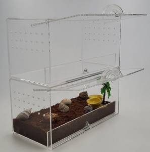 Acrylique Pet Habitat Vitrine Empilable Boîte Éleveur Insecte <span class=keywords><strong>Reptile</strong></span> Acrylique <span class=keywords><strong>Cage</strong></span> Pet House Jump Spider Tarantula - Product Image 1