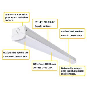 Échantillon gratuit lampe à latte pour bureau industriel commercial 2ft 4ft 5ft 8ft 15w 20w 25w <span class=keywords><strong>30w</strong></span> 40w 55w 60w 65w lumière à latte linéaire LED - Product Image 4
