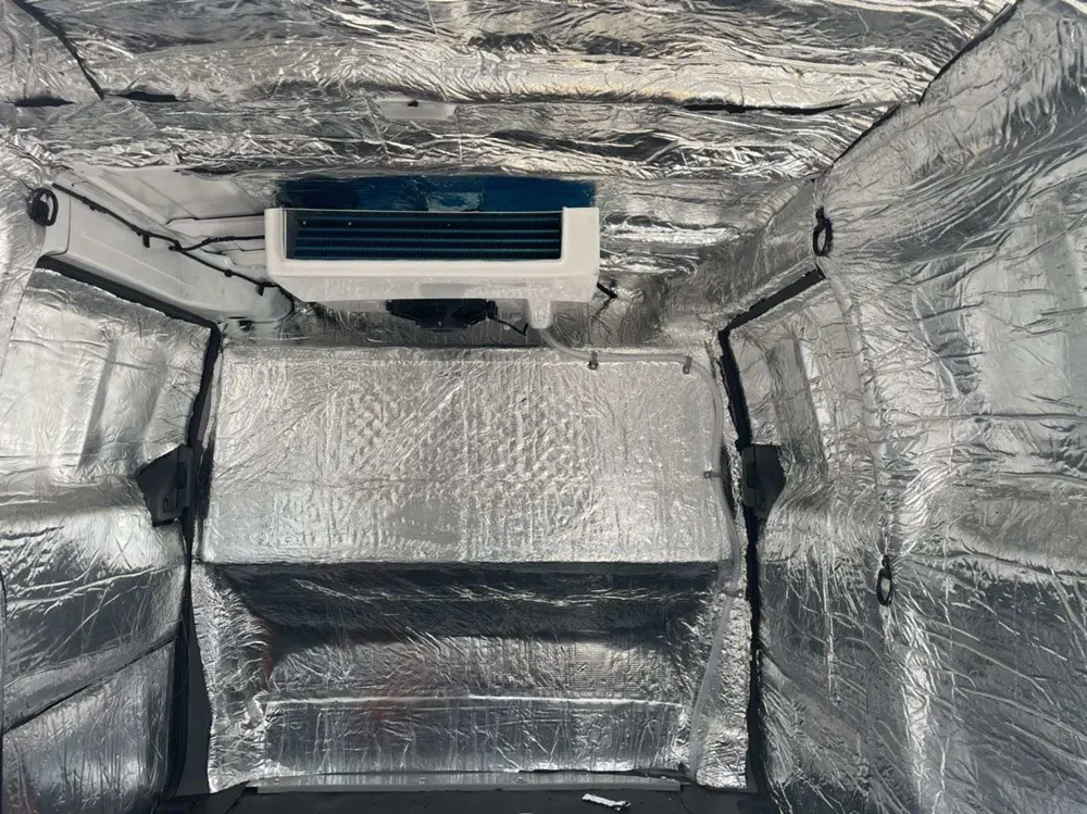 Refrigerador elétrico para automóvel com teto 12v, unidades de refrigeração para van