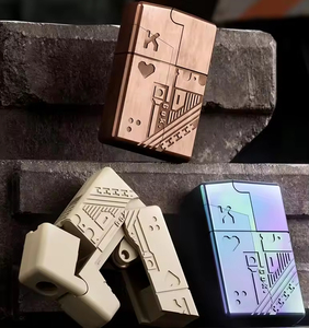 Foldable Lighter Shape Toy Gun Launcher Manual Soft Bullets Alloy Launcher Funny Stress Reliever Toys Outdoor <strong>Game</strong> <strong>Gift</strong> - Product Image 6