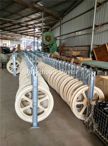 İletim hattı iletken çekme blokları OEM 1040mm büyük çaplı ISO9001 sertifikalı kasnak blokları - Product Image 4