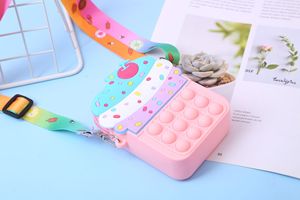 Nova Bolsa Princesa de Silicone para Moedas, Estilo Crossbody, para Adultos e Crianças, com Design de Sorvete e Efeito Antiestresse - Product Image 5