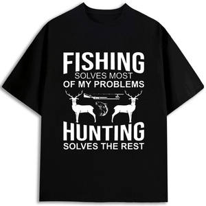 Camiseta de Algodón Profesional al por Mayor, 180 g/m², 100% Algodón, Corte Regular, Cuello Redondo, Unisex, para Adultos, Ropa de Pesca - Product Image 5