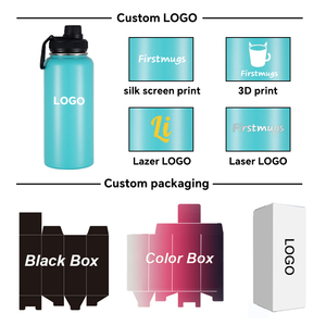 32oz 304 Stainless Steel Insulated Leak-Proof BPA Free Sports Water Bottle Paracord Handles Wide Mouth <b>Reusable</b> Vacuum Tumbler - Product Image 4