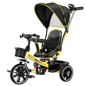 Baby Tricycle 7 in 1 Kid Push Trike Stroller Bike with Parent Handle