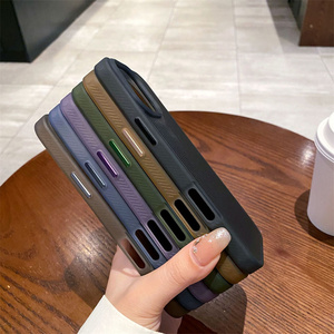 Sang Trọng Chống Trượt Sương Mờ Màu Tinh Khiết Mô Hình Hành Lý Chống Sốc Bumper Magnetic Trường Hợp Đối Với <span class=keywords><strong>iPhone</strong></span> 14 15 16 17 Pro Max - Product Image 3