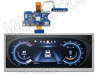 Solution d'écran LCD pour compteur de vitesse de moto Wisecoco, écran étiré personnalisé de 12,3 pouces 1920*720 pour tableau de bord
