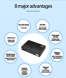 Alimentation sans interruption (ASI) DC1018P 18W pour routeur, modem, caméra de sécurité CCTV, source d'alimentation AC/DC configurable - Product Image 4