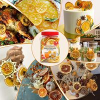 Zonder toegevoegde suiker, knapperige gevriesdroogde sinaasappelschijfjes, gemengde fruitchips, rijk aan vitamine C, voor cocktailversiering, kransen, thee.