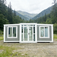 Maison conteneur préfabriquée de luxe extensible de 20 et 40 pieds avec structure en acier, idéale pour appartement, atelier ou usage commercial