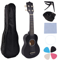 Starway Wholesale Musical Instrument Ukulele 4 Strings 21 Inch Basswood Color Acoustic Guitar for Beginner Children