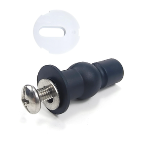변기 시트 힌지 나사 범용 변기 시트 고정 수리 키트 확장형 고무 탑 너트 볼트 - Product Image 3