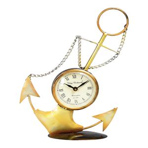 Horloge en aluminium en forme d'ancre nautique, conçue pour la décoration de bureau, légère et tendance, améliorant l'esthétique du bureau et du mur - Product Image 1