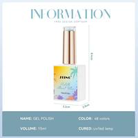 Ensemble de vernis à ongles en gel UV transparent 48 couleurs 15ml, vente en gros d'usine, gel longue durée pour salon et manucure à domicile