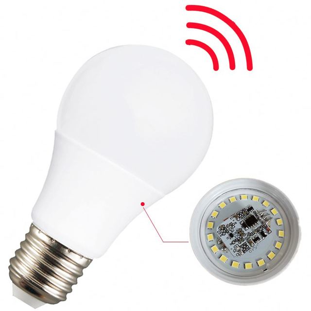 Well Designed Radar Sensor AC85-265V 5w 12w Led Light Bulb