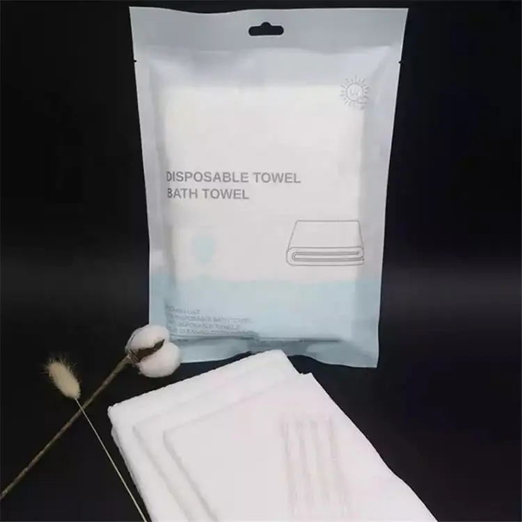 Sichuan almofada de banho comprimida, almofada de tecido não tecido branca duro de algodão ecológica de secagem descartável