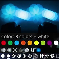 AOPU 400W CMY CTO BSW faisceau de lumière de scène 3In1 Gobo Spot Wash LED faisceau lumière principale mobile pour mariage