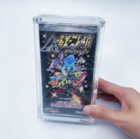 Boîte de présentation en acrylique de 5 mm d'épaisseur, personnalisée et écologique, pour présentoirs haut de gamme, idéale pour les boosters japonais (vente en gros)