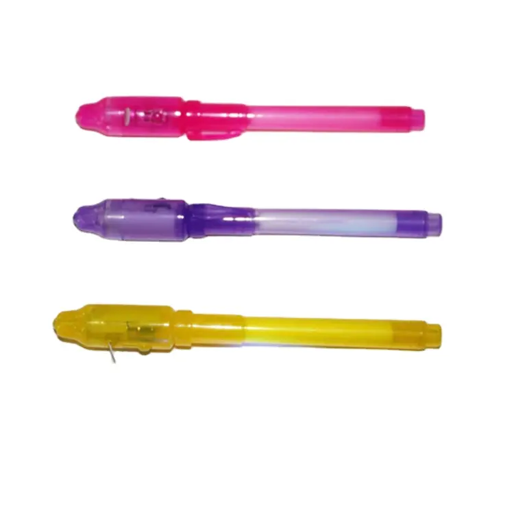 Stationaire Beveiliging Marker Pen Met UV-Licht, Aangepaste Spypen En Onzichtbare UV-Licht Pen Voor Kinderen En Volwassenen