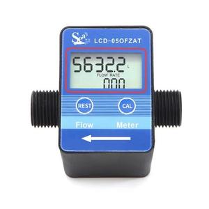 G1/2 G3/4 Zoll Digital LCD Wasser Milch öl Durchfluss sensor Messgerät Durchfluss messer Totameter Durchfluss messgeräte - Product Image 1