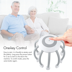 Masajeador de cuero cabelludo eléctrico de 10 motores, masajeador de cabeza vibratoria de 360 grados, último producto <span class=keywords><strong>Popular</strong></span> - Product Image 3