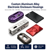 Boîtier électronique personnalisé en alliage d'aluminium avec fentes usinées CNC et finition anodisée pour appareils, directement de l'usine OEM