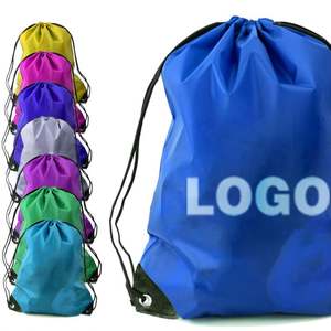 Sac à dos à cordon en polyester Marathon Gym Sacs de sport de voyage Sac à cordon en polyester avec logo personnalisé - Product Image 1