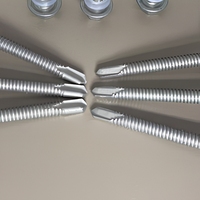 Wholesale of Dacromet Self-tapping Screws for Carbon Steel with External Hexagonal Flange Drill Bit.