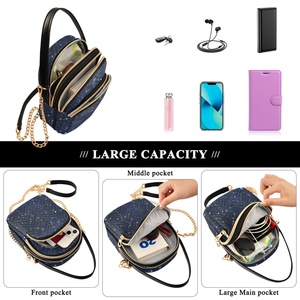 Trendy Design Custom Shine Travel <b>Chain</b> Shoulder Casual Crossbody <b>HandBags</b> for Lady - Product Image 5