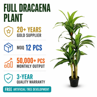 Arbre artificiel Dracaena, grande plante artificielle en forme de maïs, feuilles vertes variées, plante en pot pour la maison, l'hôtel, la décoration commerciale