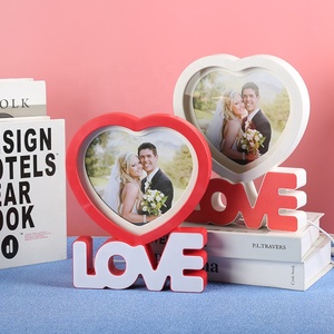 Miroir de maquillage LED magique LOVE à sublimation, cadre <span class=keywords><strong>photo</strong></span> vierge personnalisable pour cadeau promotionnel DIY - Product Image 2