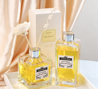 Diffuseur de parfum de luxe écologique 180 ml 250 ml, flacon en verre ambré pour huiles essentielles, flacon de parfum, flacon diffuseur à bâtonnets