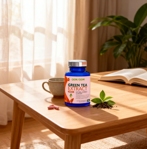 Capsule di estratto di tè verde OEM/ODM 98% supporto cardiaco di energia naturale <span class=keywords><strong>EGCG</strong></span> standardizzato con polifenoli caffeina delicata - Product Image 4