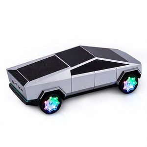 Tesla Cybertruck Pickuptruck Car Shape <b>Speaker</b> BT Wireless FM Music Player Car <b>Speaker</b> With Radio - Product Image 1
