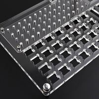 Clavier porte-clés d'usinage CNC personnalisé pour le processus de prototypage rapide de matériel de PC acrylique de cas