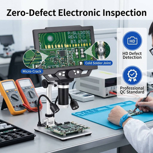 Microscopio Digital G1600 de 9 Pulgadas y 1080P para Joyería Profesional, Gemología, Monedas, Inspección de Relojes y Soldadura SMT de PCB - Product Image 2