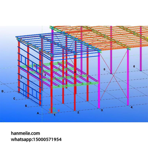 Estructura de Acero para Grandes Naves Industriales, Estructura de Acero de Alta Resistencia y Ligera para Ingeniería de Puentes de Gran Altura - Product Image 1