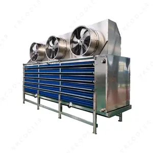 Desain fleksibilitas tabung baja tahan karat Ss304 Ss316L Evaporator vertikal untuk Freezer ledakan