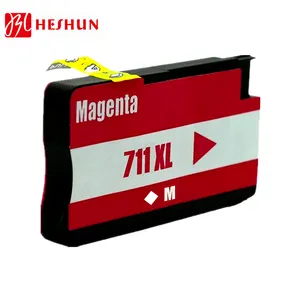 Heshun 711 XL 711xl cao cấp màu tương thích phun Hộp Mực cho hp711 cho HP Designjet T520 T120 24 T120 610 máy in