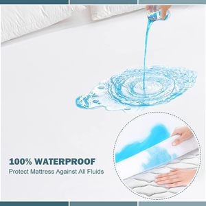 Funda protectora de colchón impermeable para sábanas de rizo de bambú hipoalergénicas de primera calidad de proveedor OEM - Product Image 4