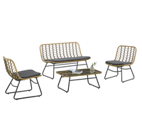 Minimalist Modern Style Outdoor Sofa Kombination Outdoor Balkon Wasserdichte Möbel Modular Free Splicing