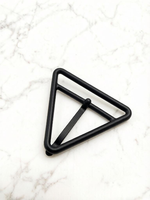 Boucle de ceinture triangulaire ajustable en alliage personnalisée avec/sans ardillon pour ceintures de manteau pour femmes - Vente en gros