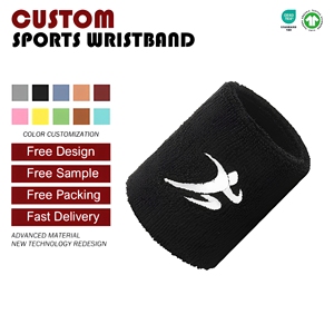 <span class=keywords><strong>Muñequera</strong></span> deportiva al aire libre para baloncesto, tenis, secado rápido, absorbente <span class=keywords><strong>de</strong></span> sudor, Material <span class=keywords><strong>de</strong></span> rizo, entrenamiento físico fino <span class=keywords><strong>de</strong></span> doble cara - Product Image 3