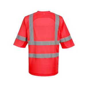 Camiseta de Seguridad de Alta Visibilidad, Certificada ANSI/ISEA 107 Clase 2/3, 100% Poliéster, Anti-Sudor, Transpirable, Reflectante, Ropa de Trabajo para Hombre - Product Image 6