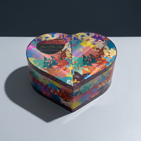 Boîtes en velours en gros pour la fête des mères, emballage romantique en forme de cœur, boîte cadeau pour roses, parfums, fleurs, chocolat