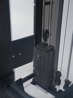 Machine Smith multifonctionnelle avec logo personnalisé, rack de musculation pour la maison avec presse à jambes, machine d'entraînement de force commerciale