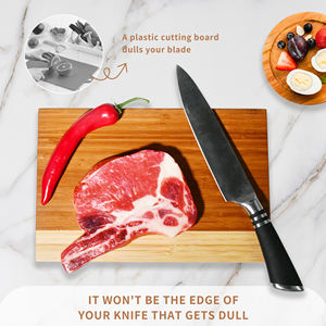 Bloc à découper en bois Planche à découper en bambou pour viande et fromage pour toute cuisine - Product Image 3
