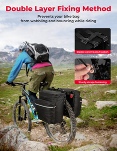 34L Waterproof Bicycle <strong>Saddle</strong> <strong>Bag</strong> for Rear Rack Mountain <strong>Biking</strong> <strong>Bags</strong> Storage - Product Image 4